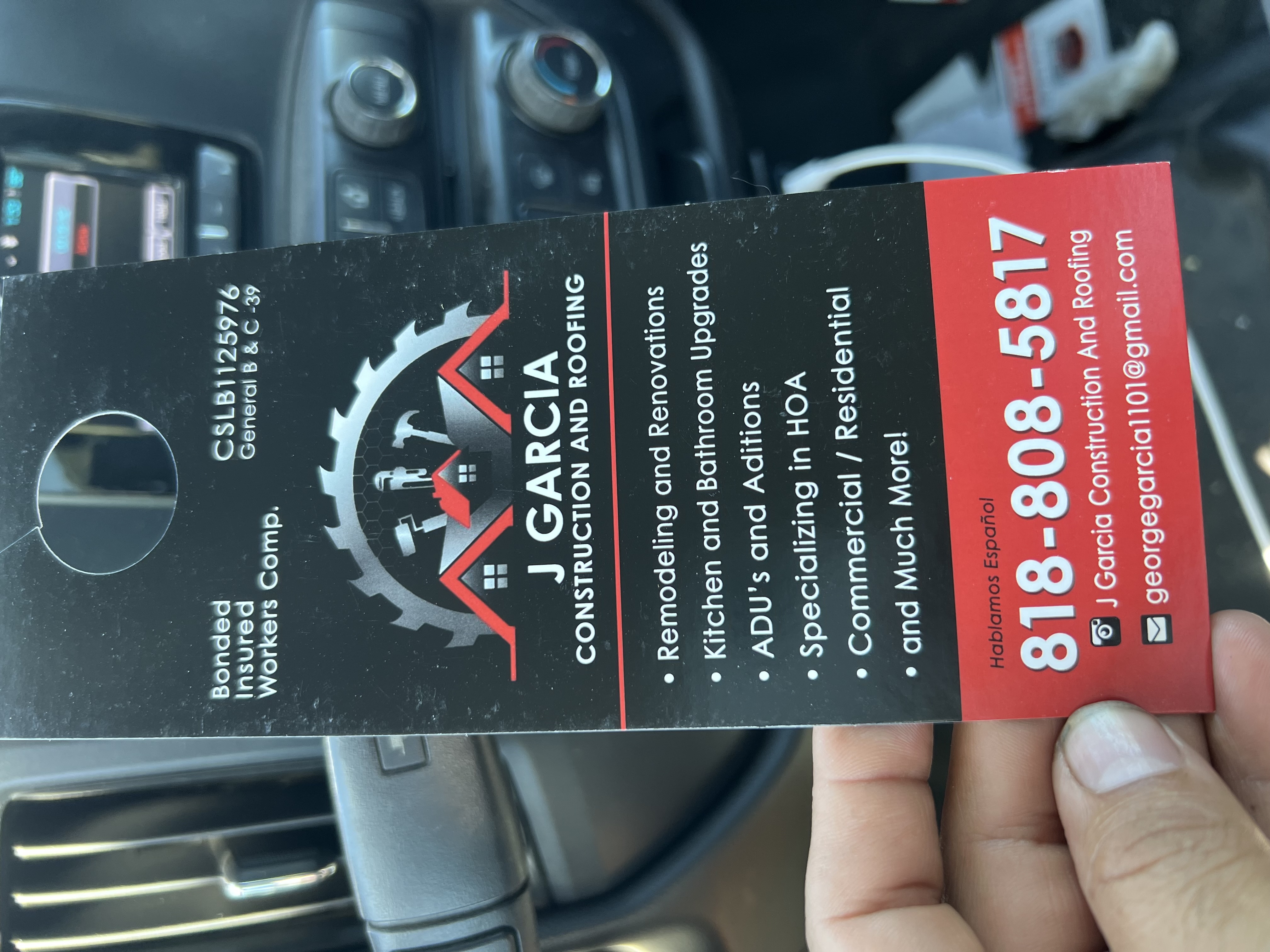 J. Garcia Door Hanger